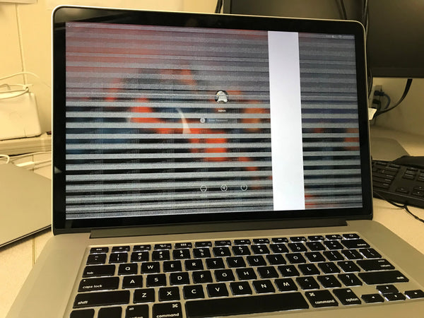 Como corrigir a imagem de um display substituído recentemente?