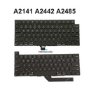 Teclado para MacBook Pro 14" 16" (2019-2021) A2141 A2442 A2485