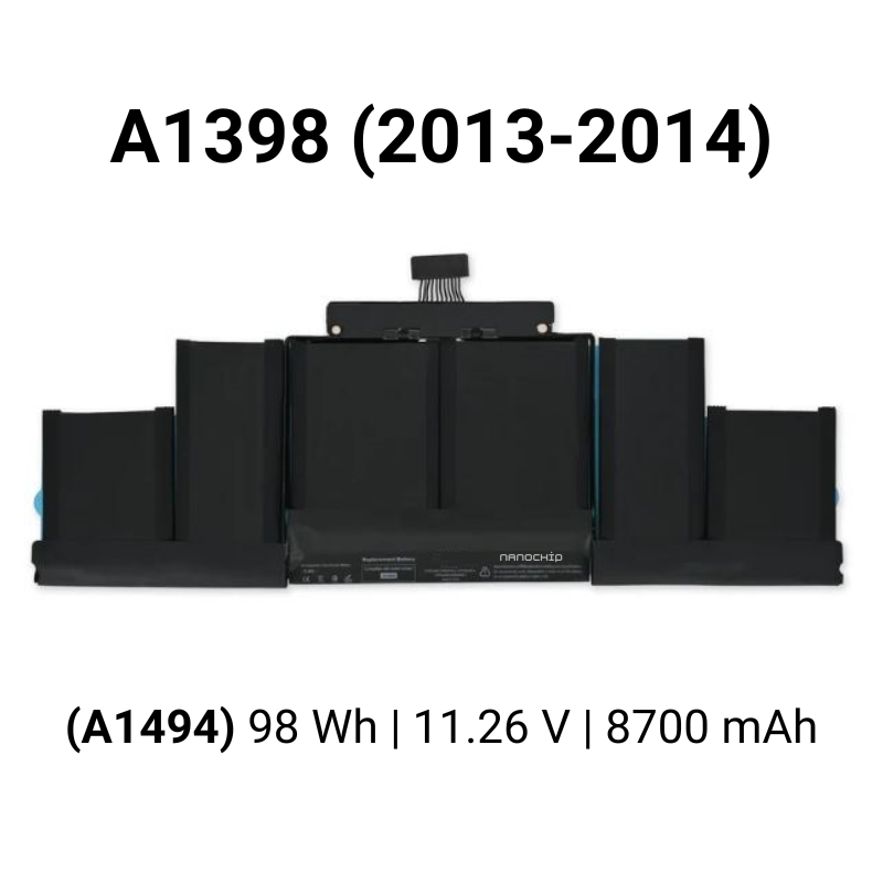 Bateria para Apple MacBook Pro 15" (2012-2019)