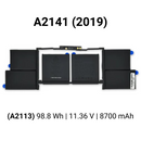 Bateria para Apple MacBook Pro 16" 2019 (A2141) M1 2021 (A2485)