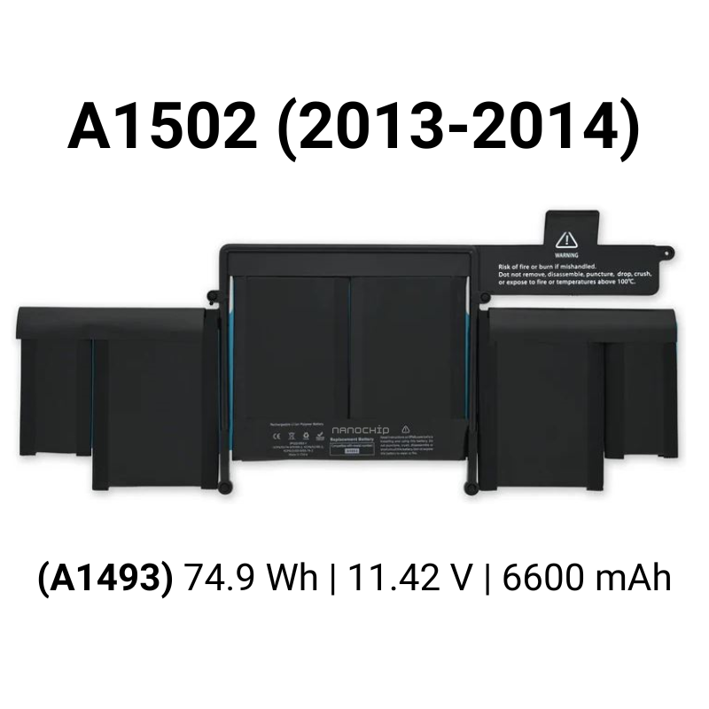 Bateria para Apple MacBook Pro 13" A1502 (2013-2015)