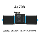 Bateria para MacBook Pro 13" A1706 A1708 (2016-2017) A1989 A2251 (2018-2020)